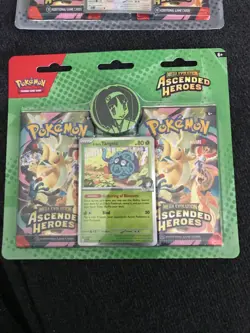 Pokemon TCG - Ascended Heroes 4 Pack Collection Blister Erika & Komala SEALED ✅ - Image 3
