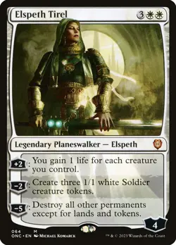 MTG Elspeth Tirel (64/208) Phyrexia All Will Be One Commander LP - Image 1