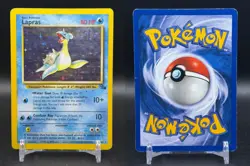 Lapras 10/62 Holo Rare Fossil Pokemon Unlimited Holo English WOTC HP - Image 3