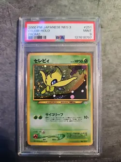PSA 9 - 2000 Pokemon Japanese Neo 3 Promo Celebi-Holo #251 - Image 1