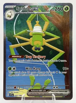 Spidops ex 243/198 Scarlet & Violet Base Set Illustration Rare Pokemon TCG - NM - Image 1