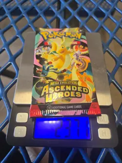 23.71g HEAVY Pokemon Ascended Heroes Booster Pack - Sealed - Potential High Hit! - Image 1