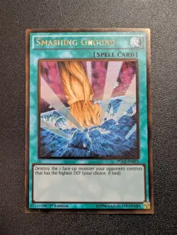Smashing Ground PGL2-EN075 Gold Rare 1st Edition LP - Image 1
