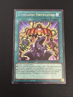 Ectoplasmic Fortification - Maze of Muertos MZMU-EN008 Yu-Gi-Oh Secret Rare NM/M - Image 1