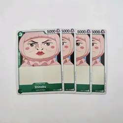 Bandai One Piece Card Game OP01-043 Shinobu Green Character LOT 4 English - Image 1