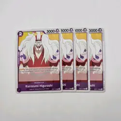 One Piece CCG OP01 Kurozumi Higurashi Character Card LOT 4 Cards English - Image 1
