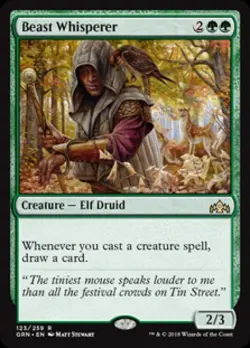 MTG English Beast Whisperer NM Normal Guilds of Ravnica - Image 1