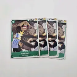 One Piece OP01 Jean Bart Character Card LOT 4 Cards English OP01-048 - Image 1