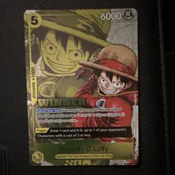Bandai One Piece Monkey.D.Luffy Winner Promo Card P-106 English - Image 4
