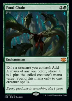 MTG Magic the Gathering Food Chain (147/603) Double Masters 2022 LP - Image 1