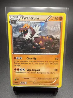 Tyrantrum 62/111 Cosmo Holo Rare LP | Pokemon Furious Fists 2014 - Image 1