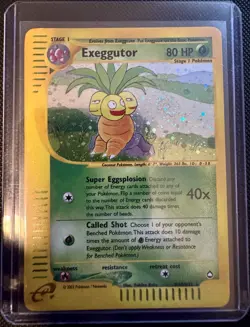 Pokemon TCG Exeggutor Holo Rare Aquapolis H10/H32 Nintendo E-Reader - Image 1