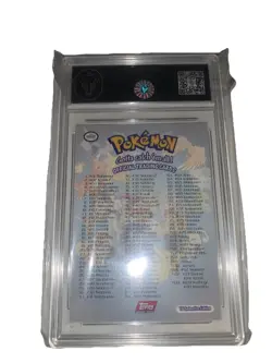 1999 Topps POKEMON Series 1 Checklist CGC PSA TCG 8 Ash Brock Misty Graded Card - Image 3