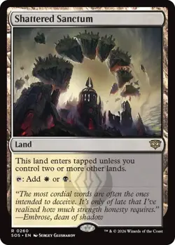 Shattered Sanctum NM Secrets of Strixhaven MTG Magic the Gathering Land Eng Card - Image 1
