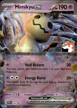 Pokemon Mimikyu ex 004 Prize Pack Series Cards Promo Near Mint - Image 1