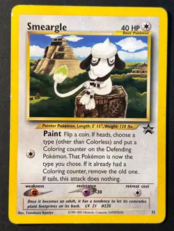 Smeargle 32 WOTC Promo Pokemon Card HP - Image 1
