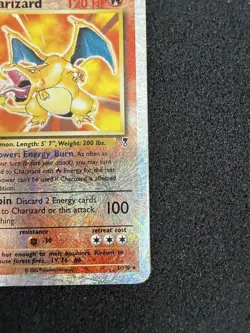Charizard Holo 2002 Legendary Collection #3/110 Reverse Holo HP Pokemon Card - Image 4