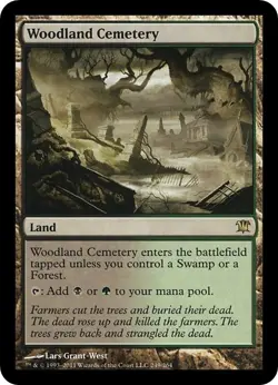 WOODLAND CEMETERY x1 mtg LP Innistrad 1 Rare - Image 1