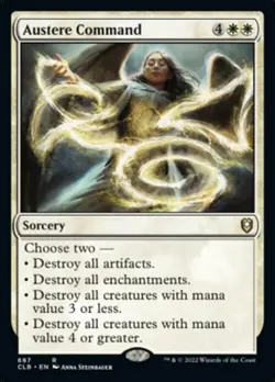 Magic The Gathering MTG AUSTERE COMMAND Battle for Baldur's Gate NM Near Mint - Image 1