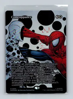 Magic: The Gathering MTG SpiderMan Comeuppance Borderless Foil Near Mint - Image 1