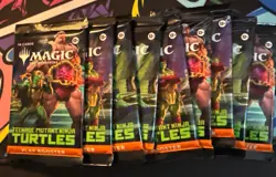 Magic The Gathering Teenage Mutant Ninja Turtles Play Booster Packs X9 - Image 1