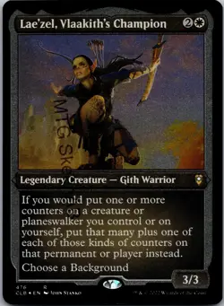 MTG SkeenAB Lae'zel, Vlaakith's Champion ETCHED from CLB. NM. - Image 1