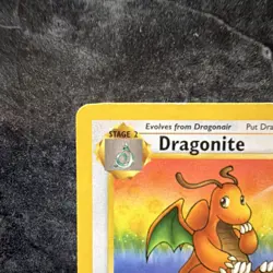 Pokemon Dragonite 19/62 Fossil Regular Stage 2 100 HP Rare Unlimited 1999 - Image 2