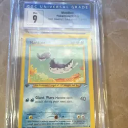 Pokemon TCG Mantine 74/105 Neo Destiny 1st Edition CGC 9 Common English - Image 2