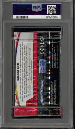 Pokemon 151 MEW EN Sealed Booster Pack Damaged Slab PSA 9 Mint - Image 2