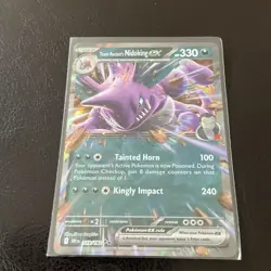 Pokemon TCG Team Rockets Nidoking EX Double Rare Card #119/182 Destined Rivals - Image 2