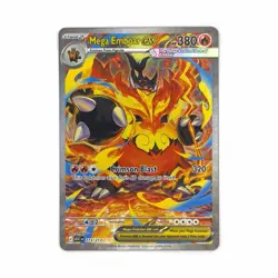 Pokemon Mega Emboar EX Full Art Holo Secret Rare Card 273/217 XY English 380 HP - Image 1