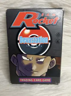 Pokemon-TEAM ROCKET Theme Deck Devastation W0TC Incomplete - Image 1