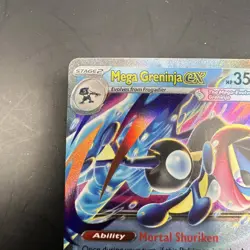 Mega Greninja ex Pokemon Chaos Rising 022/083 English NM In Hand - Image 2