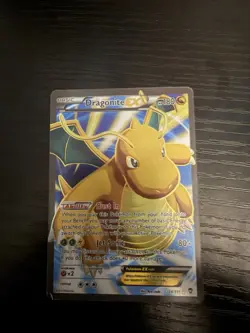 Pokemon Dragonite EX Full Art Holo Card 108/111 XY Furious Fists 180HP - Image 1