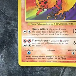 Pokemon Flareon 19/64 Jungle Unlimited Stage 1 70 HP Rare WOTC 1999 - Image 5