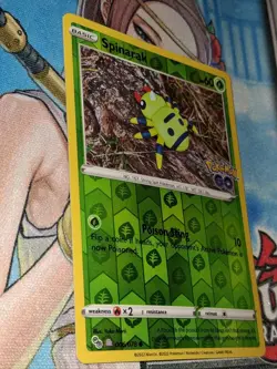 Pokemon Spinarak (Peelable Ditto) 006/078 Pokemon GO Reverse Holo LP - Image 2