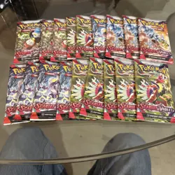 Pokemon Cards Scarlet And Violet Base Set Sealed Booster Packs Lot Of 18 - Image 1