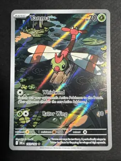 Yanma Pokemon TCG Destined Rivals Full Art Illustration Rare Card 183/182 - Image 1