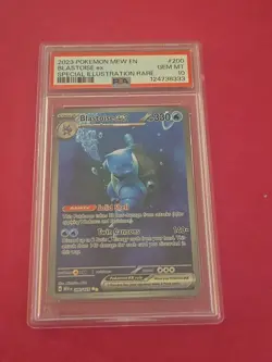 2023 POKEMON MEW EN-151 SPECIAL ILLUSTRATION RARE #200 BLASTOISE EX PSA 10 - Image 1