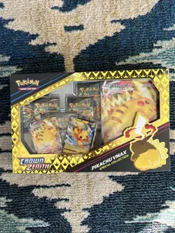 Pokemon Crown Zenith Pikachu VMAX Special Collection Box Ships Fast 820650851889 - Image 1