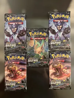 Lot of (5x) Pokemon TCG Sun & Moon Ultra Prism Booster Packs Factory Sealed x 5 - Image 1
