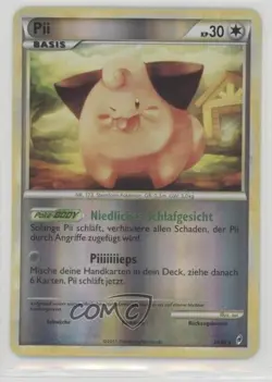 Cleffa German Reverse Foil Pokemon HeartGold & SoulSilver Call of Legends #24 - Image 1