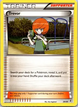 Trevor XY33 Promo XY Black Star Promos Pokemon MP - Image 1