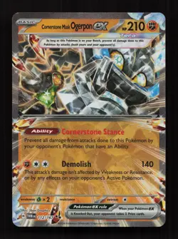 Cornerstone Mask Ogerpon ex 112/167 Double Rare Twilight Masquerade Pokemon NM - Image 1