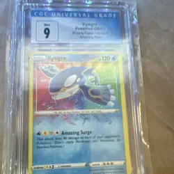 Pokemon TCG Kyogre 021/072 Shining Fates Amazing Rare Holo CGC 9 English - Image 2