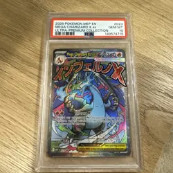 Pokemon Mega Charizard X EX #023 Me: Mega Evolution Promo Holo PSA 10 - Image 1