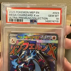 Pokemon Mega Charizard X EX #023 Me: Mega Evolution Promo Holo PSA 10 - Image 4