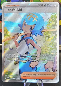 🔥 Pokemon TCG Lana's Aid 207/167 SV06: Twilight Masquerade UR Full Art Holo NM - Image 1