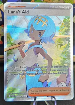 🔥 Pokemon TCG Lana's Aid 207/167 SV06: Twilight Masquerade UR Full Art Holo NM - Image 2