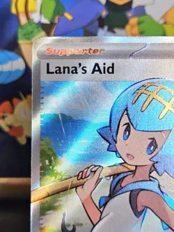 🔥 Pokemon TCG Lana's Aid 207/167 SV06: Twilight Masquerade UR Full Art Holo NM - Image 5